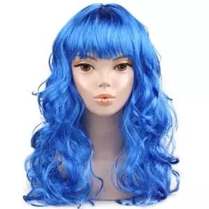 웨이브긴머리가발(블루)가 루가 로리타가 코스프레가 긴가 청순메이크업 화사한얼굴 포인트주기좋은 지속력