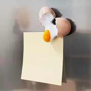 음식 모형 마그넷 깨진 계란