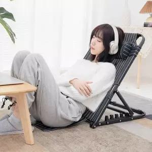 접이식 각도조절 그라운드 체어 좌식의자 (일반형) 캠핑 한강 페스티벌 돗자리 등받이