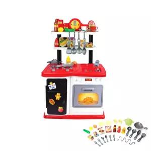 New 주방놀이 싱크대 세트 (레드) 요리놀이 장난감