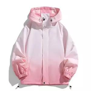 남성 봄가을 후드 점퍼 그라데이션 야상 방수 바람막이 커플 코트 N24Z3N 모두2