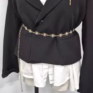 까멜리아 체인벨트 자켓 드레스 셔츠 레이어드 벨트
