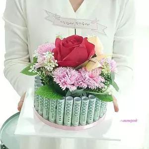 카네이션 박스 부모님 생신 플라워 용돈 어버이날 어버이날용 돈박스efg153