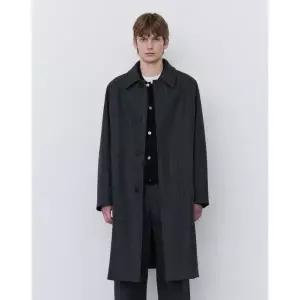 질스튜어트 JILLSTUART 뉴욕 남성 [BONOTTO] 헤링본 발마칸 코트 - 다크네이비