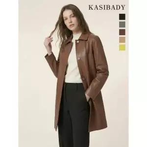 시크릿시즌오프 카시바디 미니멀 싱글 양가죽 코트 706187