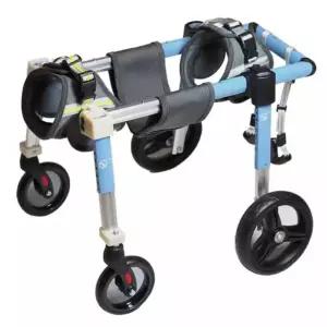 대형견 보행기 4륜 강아지 노견 보행 블루 보조기