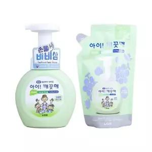 아이 깨끗해 핸드 솝 항균 폼 본품 앤 리필 청포도향