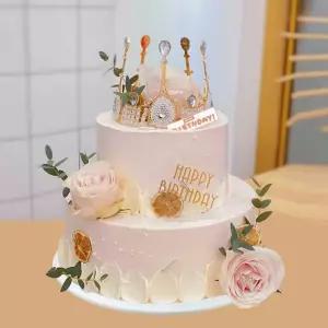 2단 모형케이크 티아라 돌잔치 모조 생일케이크