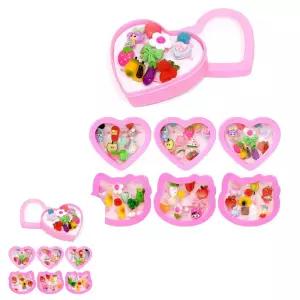 제이커 악세사리장난감 혼합 케이스 아동쥬얼리 세트 생일선물 여아 반지10종x6