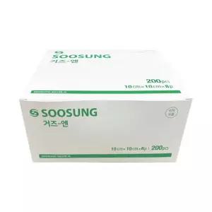 의료용 상처보호 수성 거즈 10x10cm 8겹 200매