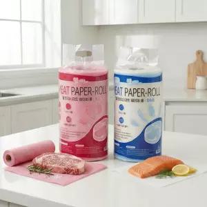 분홍나무 초대형(365x400mm) 미트페이퍼 흡수패드 200매(2롤) 롤페이퍼 해동지 정육습지 회해동지 핏물흡수지