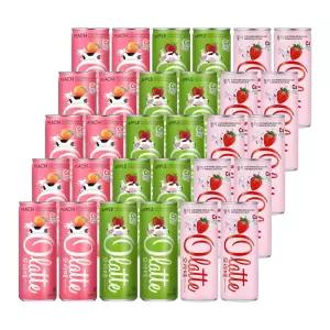 오라떼 240ml 피치 + 애플 + 딸기 혼합 30입