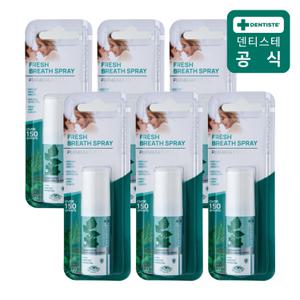 덴티스테 후레쉬 브레스스프레이 15ml 6개