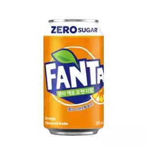 코카 환타 제로 오렌지 350ml X 24캔 탄산음료