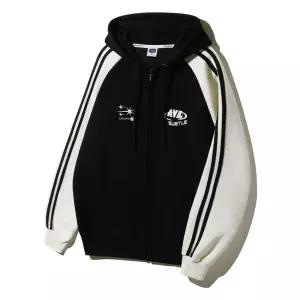 앨빈클로 레바레 스타 래글런 배색 트랙 후드 집업 AZH847 (5 COLOR)