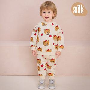 [밀크마일] 애플꼬마베어상하복