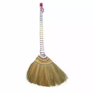 매장용 갈대 빗자루 고급 싸리 청소 도구 롱 핸들