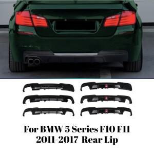[호환품]BMW 호환 5 시리즈 F10 F11 M 스포츠 2011- MP 리어 호환 범퍼 립 디퓨저 스플리터 자동차 스타일