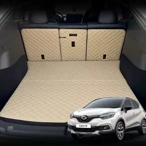 [콩심팥심]가죽 퀼팅 뉴 QM3 전용 등커버 트렁크매트 세트