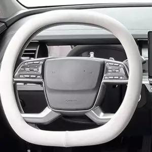 [CAR] 순정 핸들커버 D컷 09년~15년 가죽 그레이 에쿠스신형