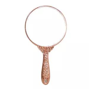 에이브 엔티크 공주거울 (대) 화장 메이크업 손거울 여성 여자 손잡이 자루 앤틱 틱거울