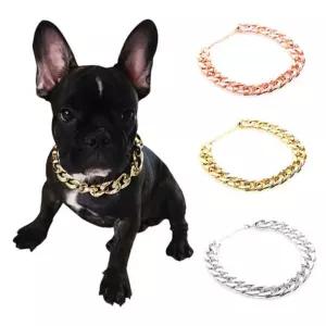 강아지 고양이 힙스터 체인목걸이 골드 실버 목걸이 플라스틱 이지 애견 애묘 금목걸이