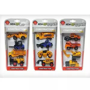 new 4p 건설세트 -B 건설차 트럭 자동중장비완구 장난감 미니카 포크레인 자동 레미콘