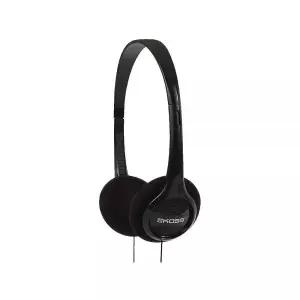 Koss KPH7 경량 휴대용 헤드폰, 블랙