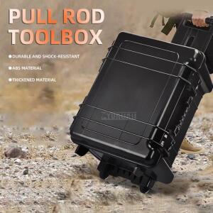 대용량 방수 툴박스 (바퀴 포함), 자동차 및 기계 장비용 고강도 ABS 공구 보관함