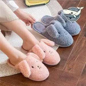 인기상품 겨울 따뜻한 강아지 디자인 실내 털슬리퍼 [WFGW32C_260405]