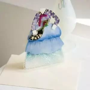 [문구] 명절 아름다운 한복 카드 3P 설날 추석 연하장 편지지