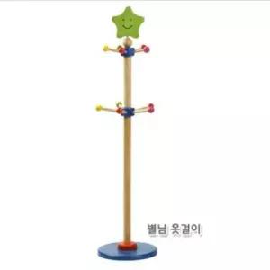 [생활] 원목 아이방 유아 인테리어 행거 꾸미기 옷걸이