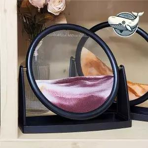 인테리어 장식용 회전 모래 아트원형 소품