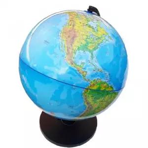 교육용 한글 표기 지구본 25cm 회전식 받침대 포함 지리 학습 교구