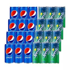펩시 + 스프라이트 미니캔 혼합 24개