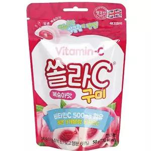 쏠라-C 건강식품 구미 복숭아맛 50g 식음료 비타민 쏠라C 서치생활