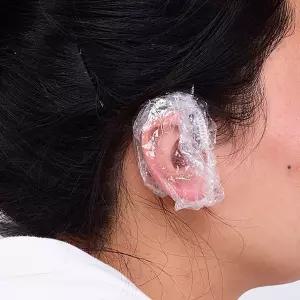 염색비닐캡 이어캡 귀캡 염색귀마개 귀보호 미용 염색 커버 일회용 서치생활