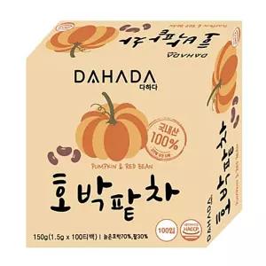 호박팥차 호박차 다하다 늙은호박 100티백 1.5g 무료배송 팥차 서치생활