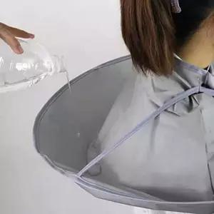 염색가운 염색보 셀프 머리카락 커트 이발보 미용가운 서치생활