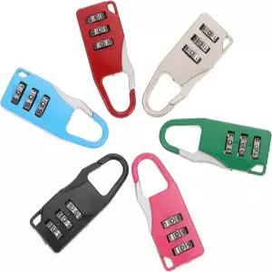 짐 가방 배낭 도구 상자용 미니 3자리 리셋 가능한 비밀번호 자물쇠 컴팩트 휴대용 방지 2.16 X 0.78 0.27