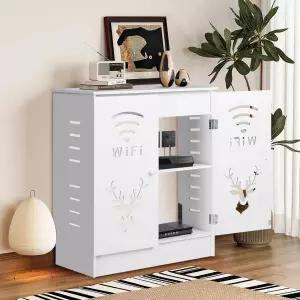 하우스앱크 라우터 캐비닛 WiFi 보관 가정 사무실 거실용 모뎀 커버 장식 상자 숨기기