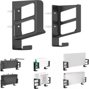 모뎀/라우터/맥 미니 TV/ROKU용 NOTMBESTM 범용 월 마운트 선반 뒤에 케이블 박스 장착 노트북/맥