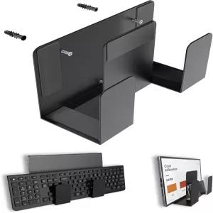 ZZZDESBY 다기능 노트북 벽걸이 케이블 박스 장착 라우터/모뎀 키보드 홀더에 맞는 디스플레이 및 태블릿