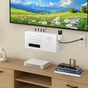 라우터 박스 하이더 선반 벽걸이 메탈 WiFi 캐비닛 모뎀 커버 케이블 관리 전원 정리함 보관함 여러 개의