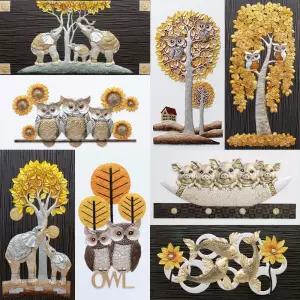 인테리어액자/돈들어오는그림/돈나무 해바라기 부엉이 코끼리 부자되는 풍수 장식품 소품 집들이 개업선물