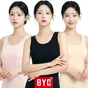 BYC 여성 런닝 셔츠 순면 실켓 여자 민소매 나시 메리야스 BYT3633
