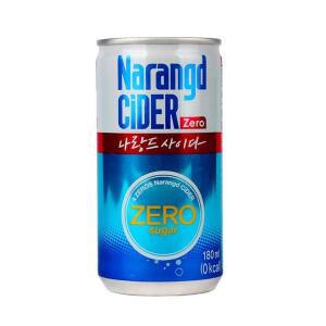 나랑드 사이다 180ml 30캔 60캔 살안찌는 음료 0 칼로리 제로 노슈가 무설탕 탄산 다이어트 음료수