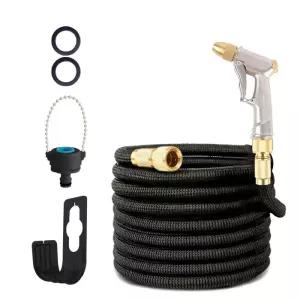 블랙라벨 아마존 매직호스 숏건 15m 풀세트 라텍스 물호스 물호수 고압 분사기 세차호스