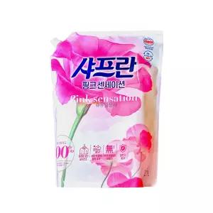 샤프란 핑크 섬유유연제 2100ml x 6개 / 리필형 세탁