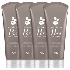 C2Y 화산송이 스크럽폼 폼클렌징 대용량 220mlX4개 세안제 클렌징폼